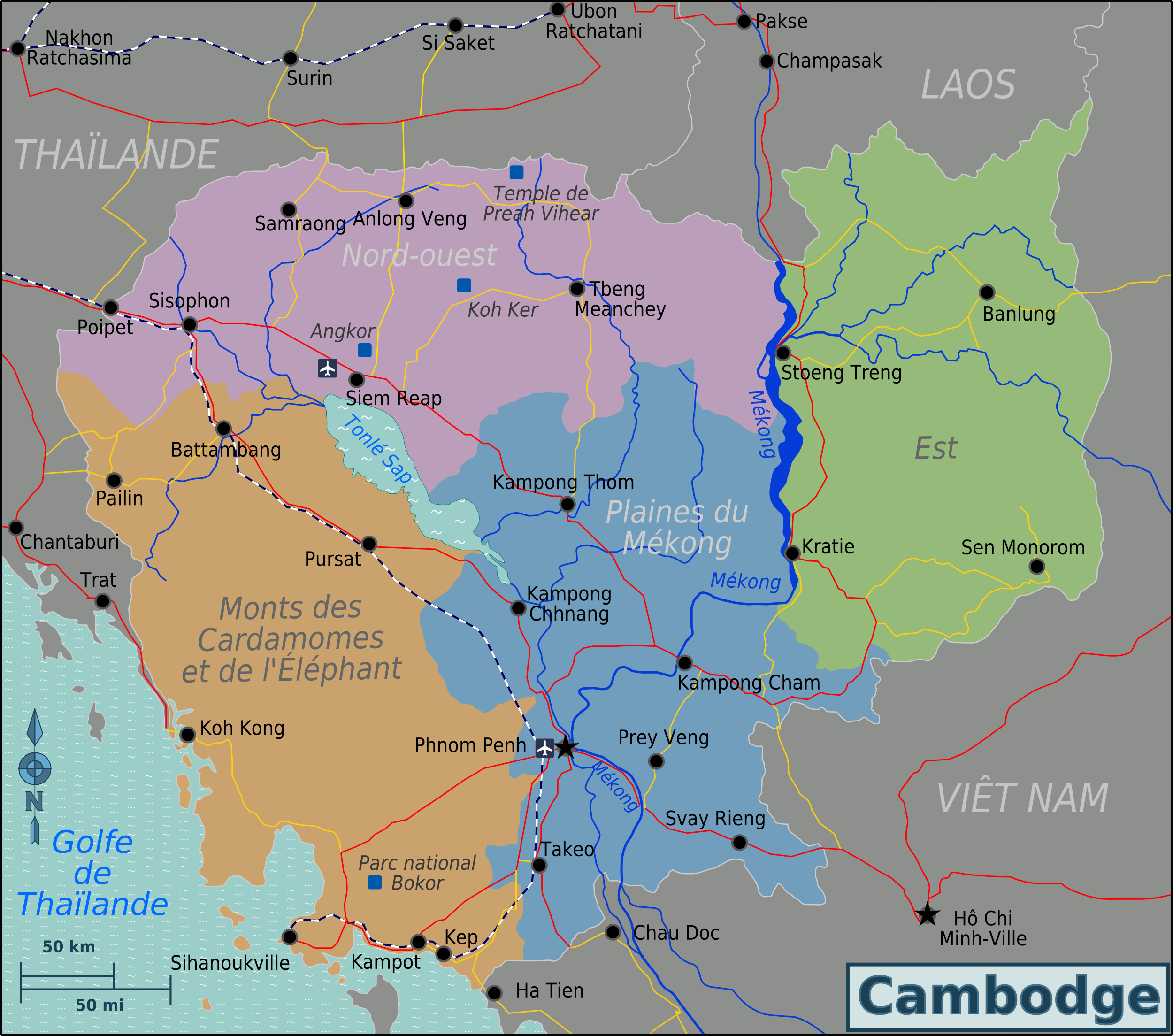 Cambodia Regions